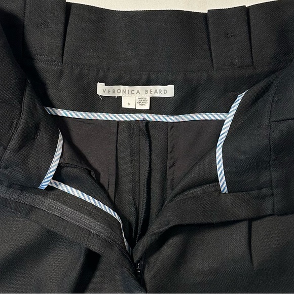 Veronica Beard Women's Black-Tie Waist Linen Blend Pants Size 8 - Picture 11 of 16